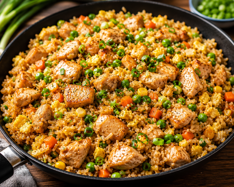 Garlic Butter Chicken Fried Rice