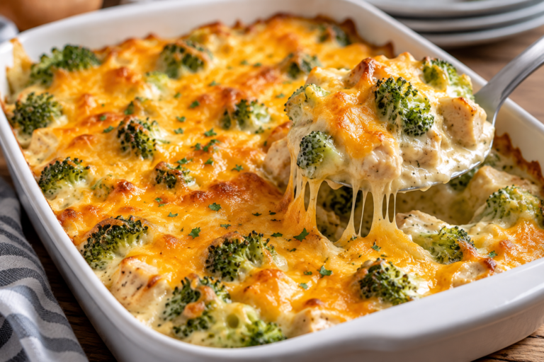 Cheesy Chicken Broccoli Bake