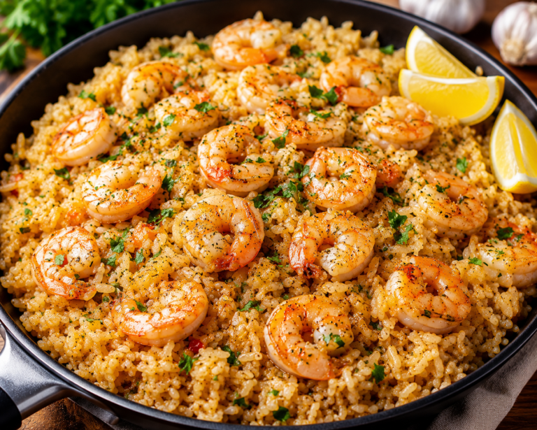 Shrimp & Garlic Butter Rice