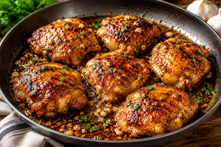 Honey Garlic Chicken Thighs
