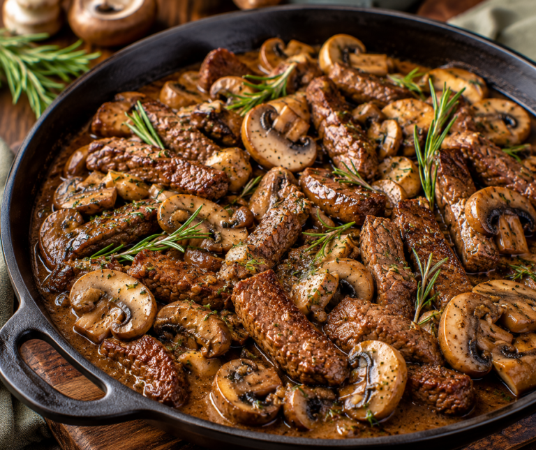 Rosemary Mushroom Beef Skillet
