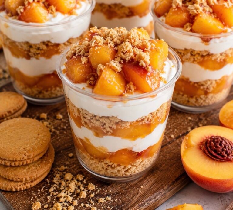 Peach Cobbler Cups