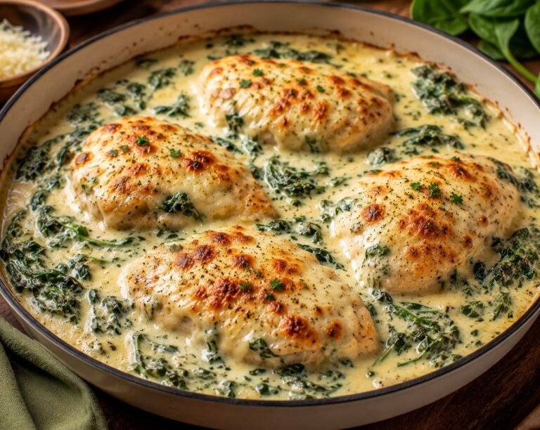 Creamy Spinach Chicken Bake