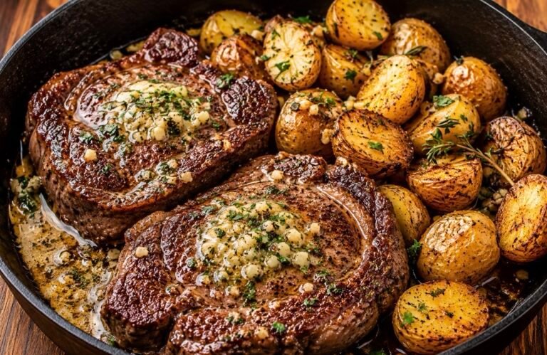 Garlic Butter Steak & Potatoes
