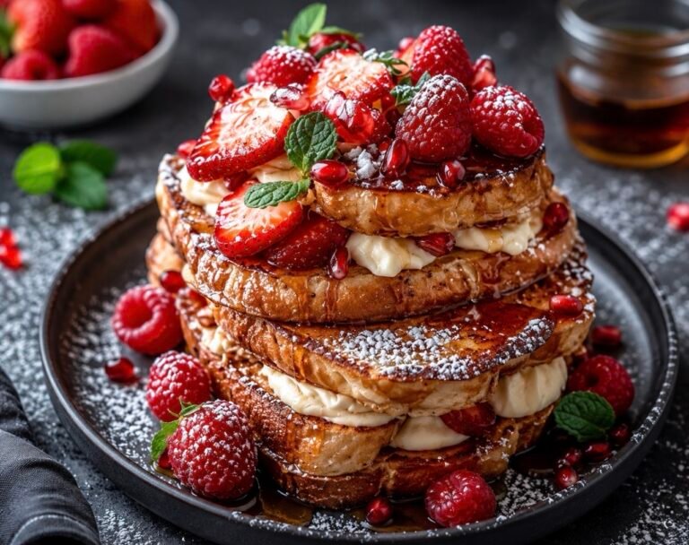 Berry Stuffed French Toast Stack