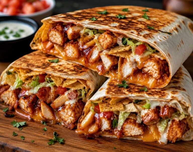 Hot Honey Chicken Crunch Wrap (Trending Recipe)