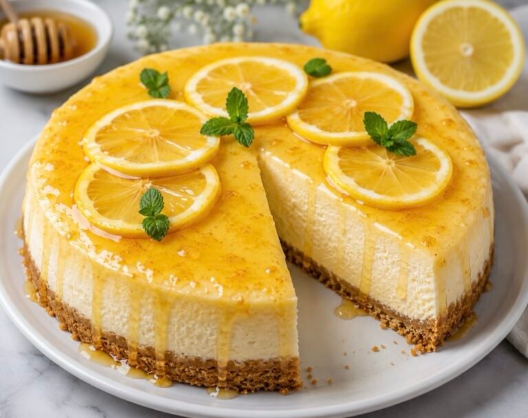 Honey Lemon Cheesecake