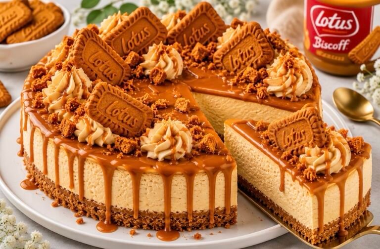 Biscoff Caramel Cheesecake