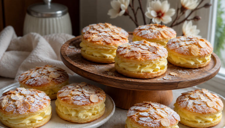 Mini Vanilla Mille-Feuille Pastries