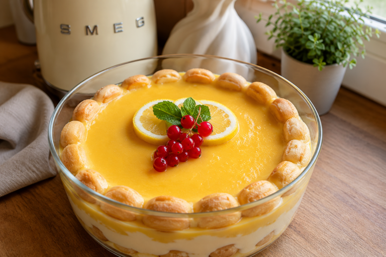 🍋 Lemon Tiramisu with Homemade Lemon Curd
