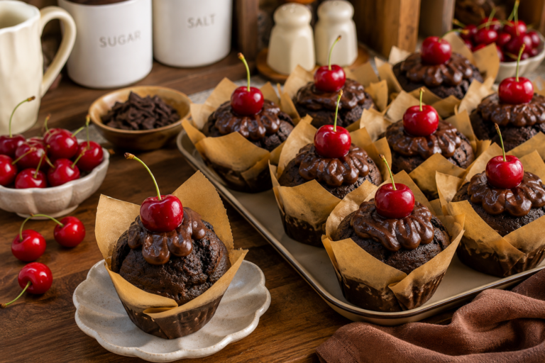 Chocolate Cherry Muffins