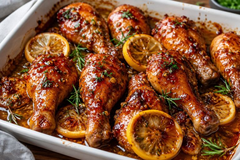 Honey Garlic Lemon Chicken Drumsticks