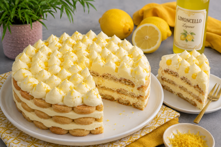 Limoncello Tiramisu Cake