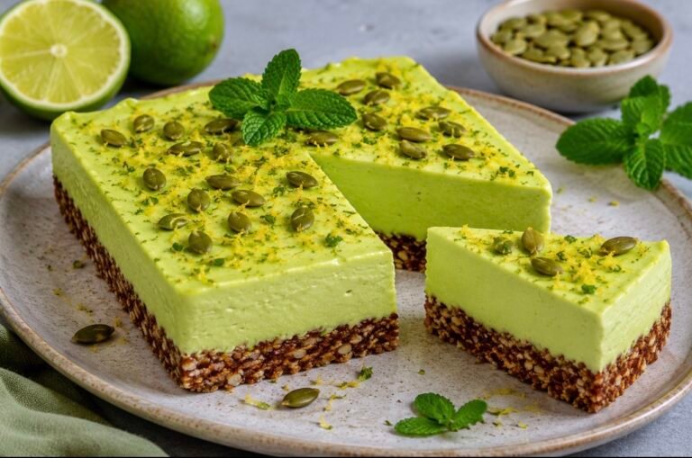 Avocado Lime No-Bake Cheesecake