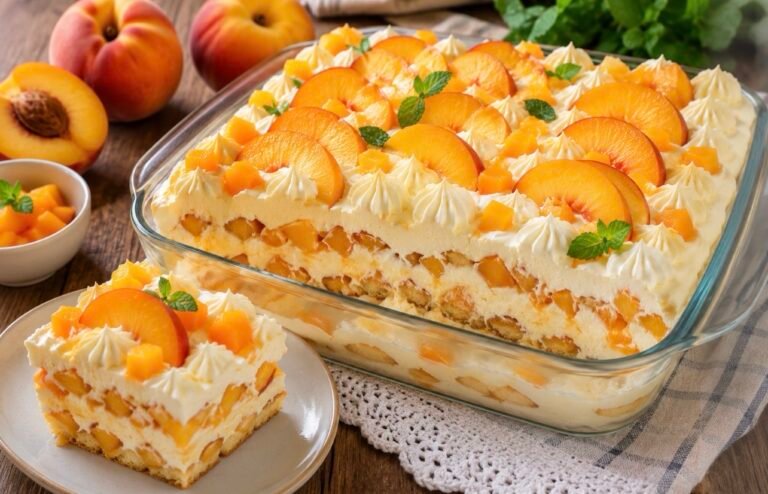 Creamy Peach Dessert