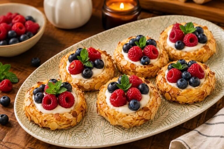 Summer Berry Puff Pastry Tarts