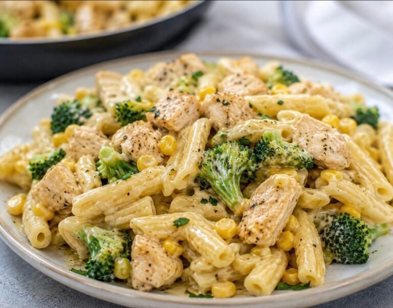 Creamy Chicken, Broccoli & Sweetcorn Pasta