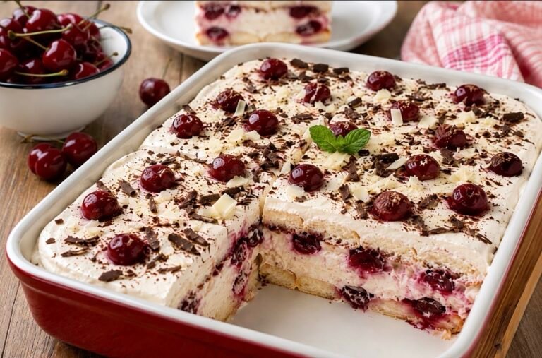 No-Bake Cherry Tiramisu