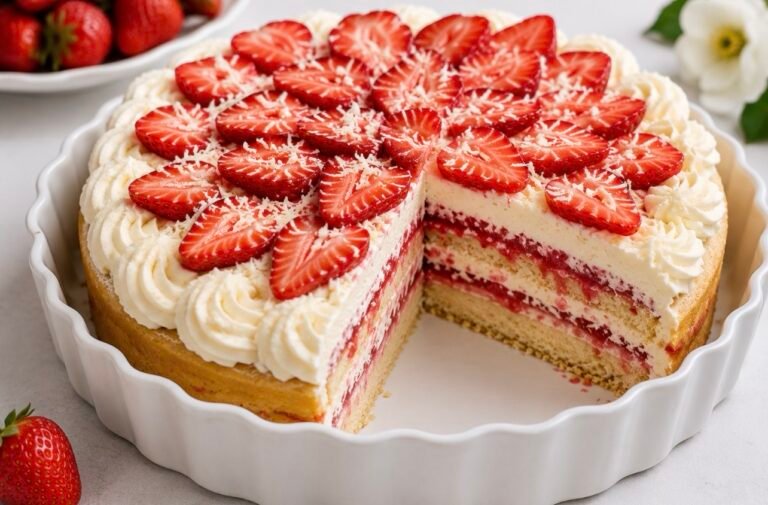 Strawberry Mascarpone Cake