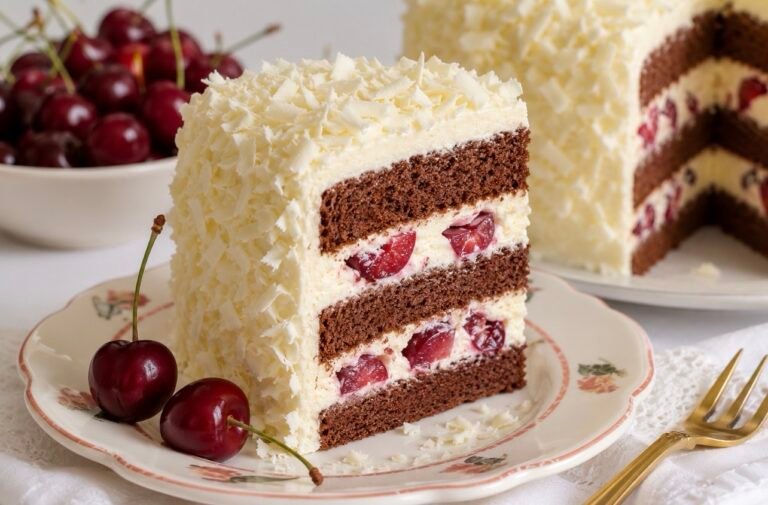 Cherry White Chocolate Cake