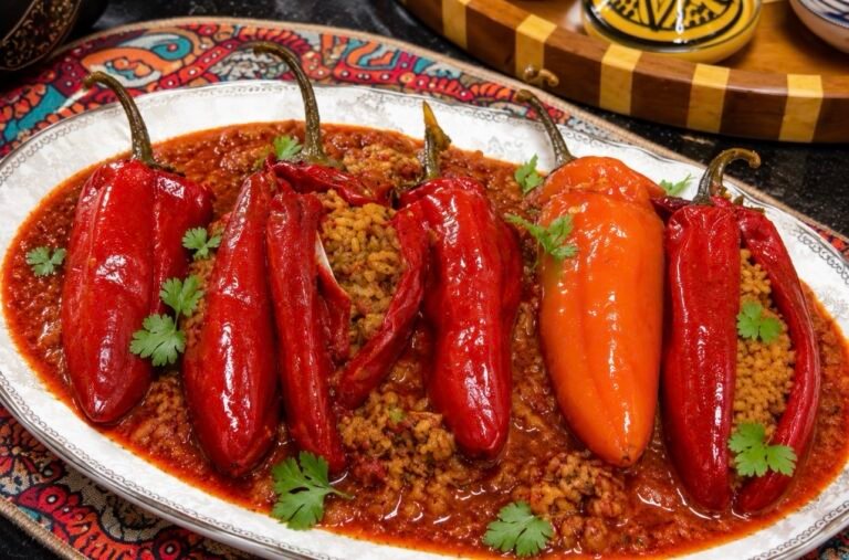 Stuffed Peppers with Rice (Vegetarian)