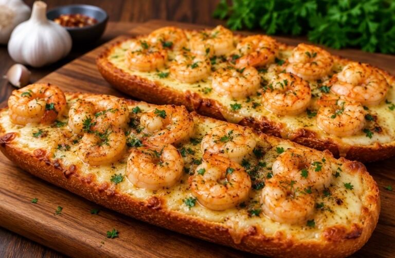 Shrimp Mozzarella Toast