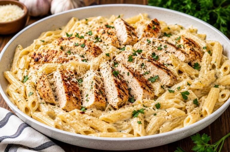 Garlic Parmesan Chicken Pasta