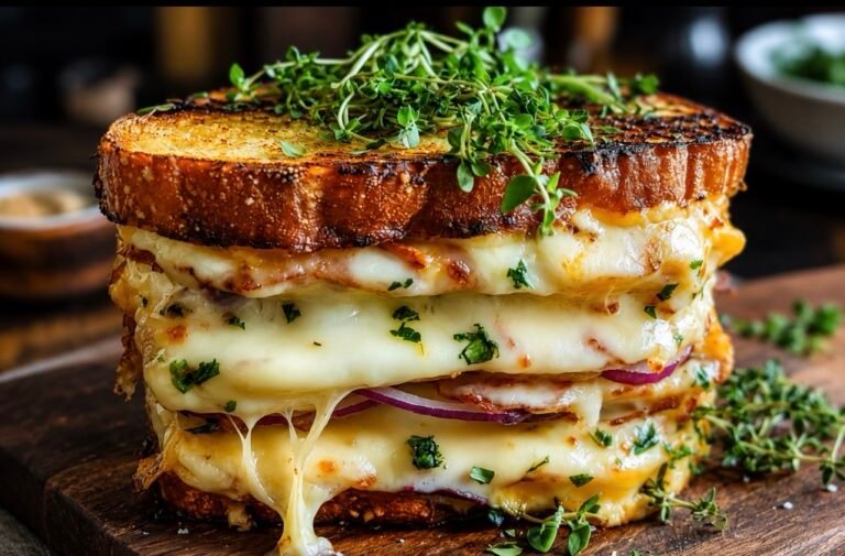 Ultimate Three-Cheese Grilled Sandwich