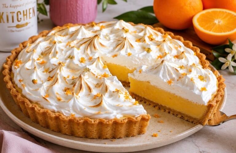 Orange Pie with Swiss Meringue