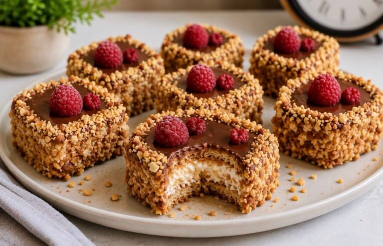 No-Bake Mini Chocolate Biscuit Cakes