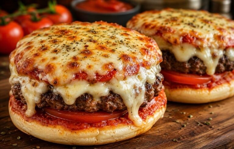 Old School Pizza Burgers