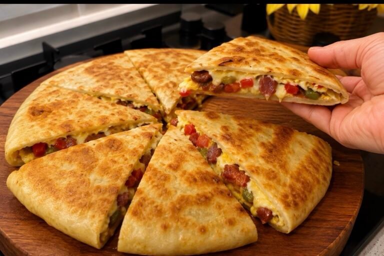 Lavash Breakfast Pizza