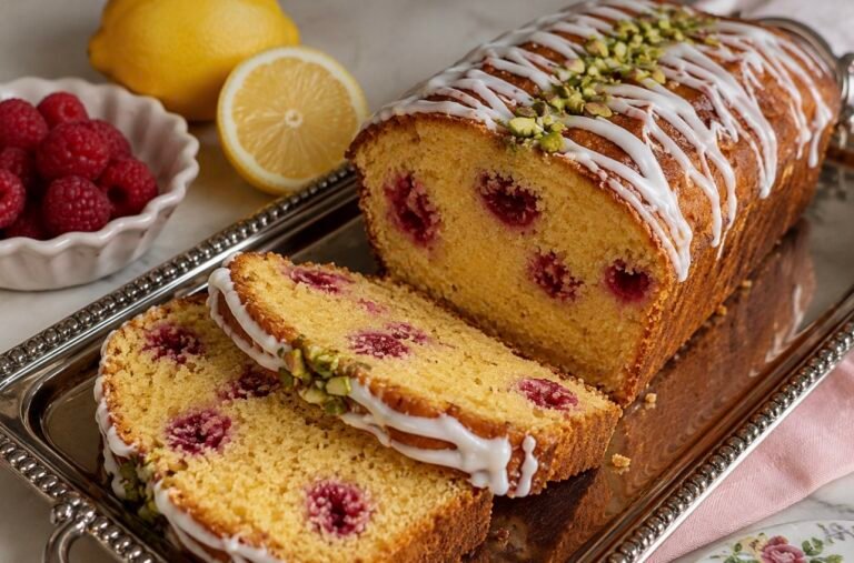 Lemon Raspberry Loaf Cake