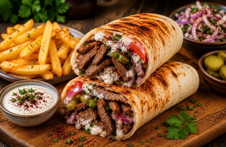 Beef Shawarma Wraps (Homemade)