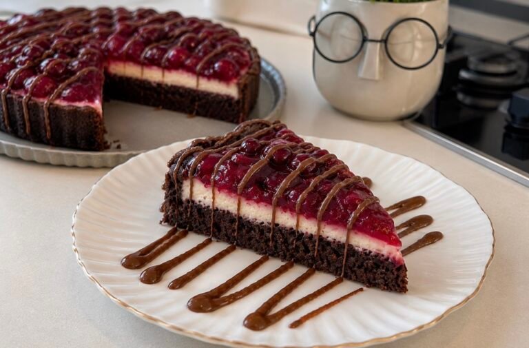 Chocolate Cherry Tart Cheesecake