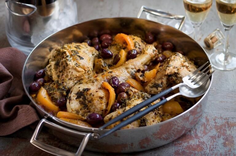 Braised Turkey with Onions and Olives