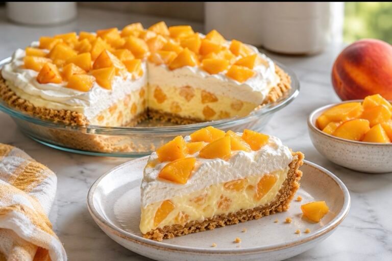 Peach Cool Whip Pie