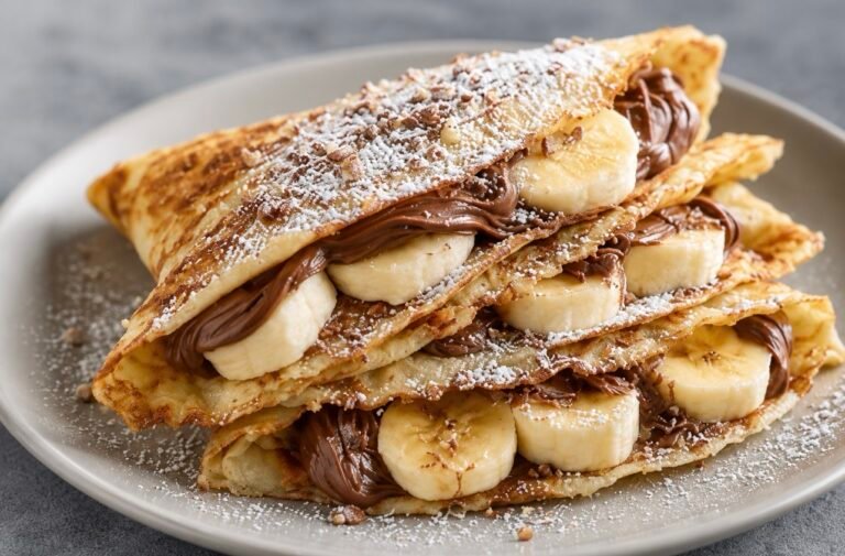 Nutella Banana Crepes