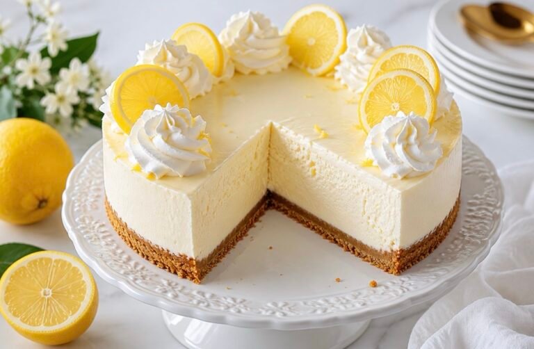 Lemon Cheesecake (No-Bake)