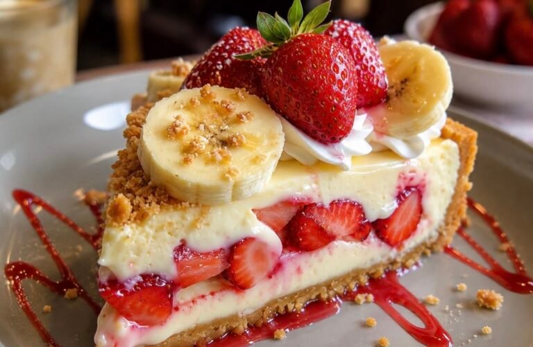 Strawberry Banana Cheesecake