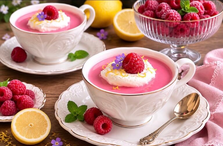 Raspberry Lemon Posset