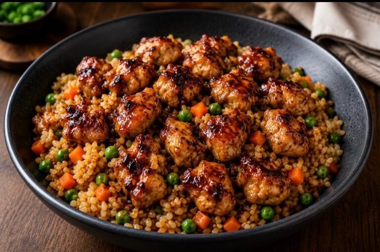 Honey BBQ Chicken Fried Rice