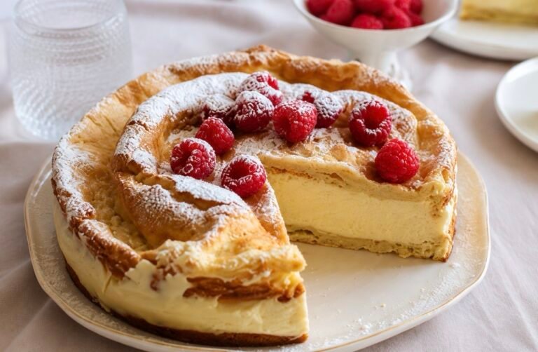 Raspberry Karpatka Cake Recipe
