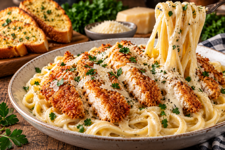 CRISPY CHICKEN ALFREDO