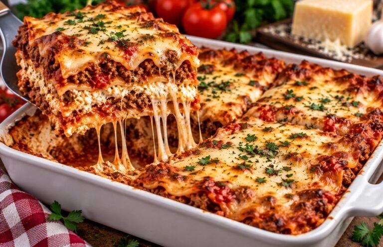 The Ultimate Cheesy Lasagna 🧀🍝🔥