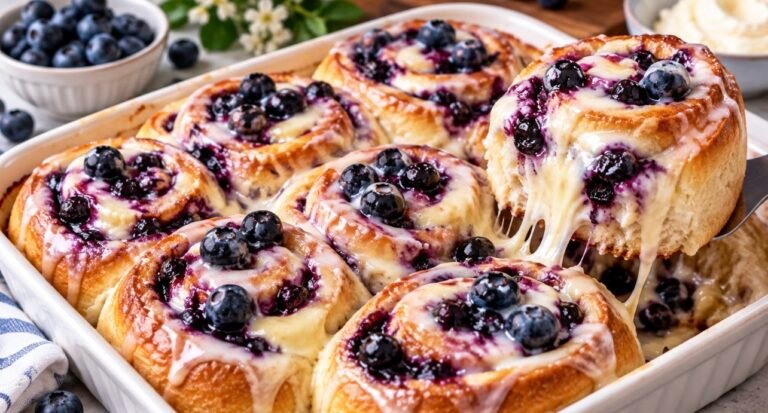 🫐 Blueberry Cheesecake Cinnamon Rolls